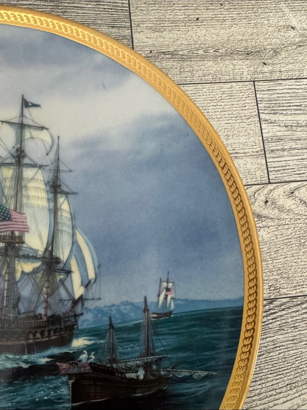 U.S.S. Constitution by Tom Freeman Collector's Plate 1270A with COA